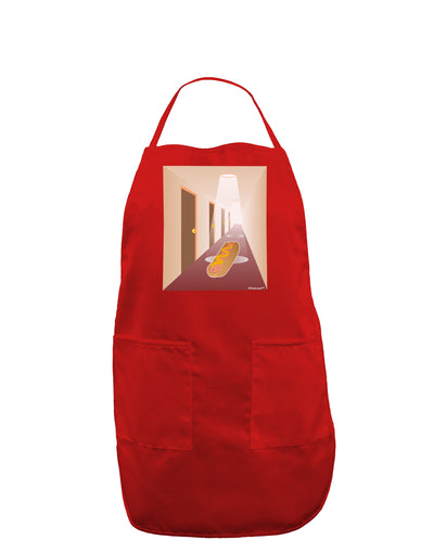 Hotdog in a Hallway Dark Adult Apron-Bib Apron-TooLoud-Red-One-Size-Davson Sales