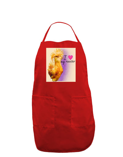 I Heart My Rooster Dark Adult Apron-Wall Clock-TooLoud-Red-One-Size-Davson Sales