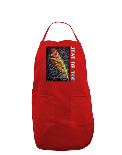 Just Be You - Unique Dark Adult Apron-Bib Apron-TooLoud-Red-One-Size-Davson Sales