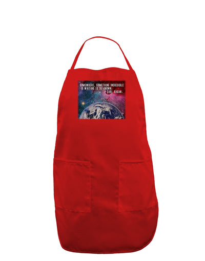 Something Incredible Dark Adult Apron-Bib Apron-TooLoud-Red-One-Size-Davson Sales