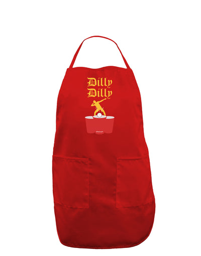 Dilly Dilly Funny Beer Dark Adult Apron by TooLoud-Bib Apron-TooLoud-Red-One-Size-Davson Sales