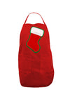 Cute Faux Applique Christmas Stocking Dark Adult Apron-Bib Apron-TooLoud-Red-One-Size-Davson Sales