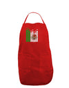 Mexican Flag Levels - Cinco De Mayo Dark Adult Apron-Bib Apron-TooLoud-Red-One-Size-Davson Sales