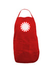 Watercolor Peppermint Dark Adult Apron-Bib Apron-TooLoud-Red-One-Size-Davson Sales