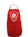 Best Papa Ever Collegiate Dark Adult Apron-Bib Apron-TooLoud-Red-One-Size-Davson Sales