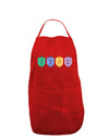 Hanukkah Dreidels Dark Adult Apron-Bib Apron-TooLoud-Red-One-Size-Davson Sales