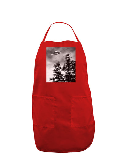 UFO Sighting - Extraterrestrial Dark Adult Apron by TooLoud-Bib Apron-TooLoud-Red-One-Size-Davson Sales