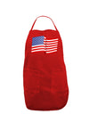 Patriotic Waving USA American Flag Dark Adult Apron-Bib Apron-TooLoud-Red-One-Size-Davson Sales