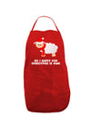 All I Want For Christmas Is Ewe Sheep Dark Adult Apron-Bib Apron-TooLoud-Red-One-Size-Davson Sales