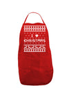 I Heart Christmas Ugly Christmas Sweater Dark Adult Apron-Bib Apron-TooLoud-Red-One-Size-Davson Sales