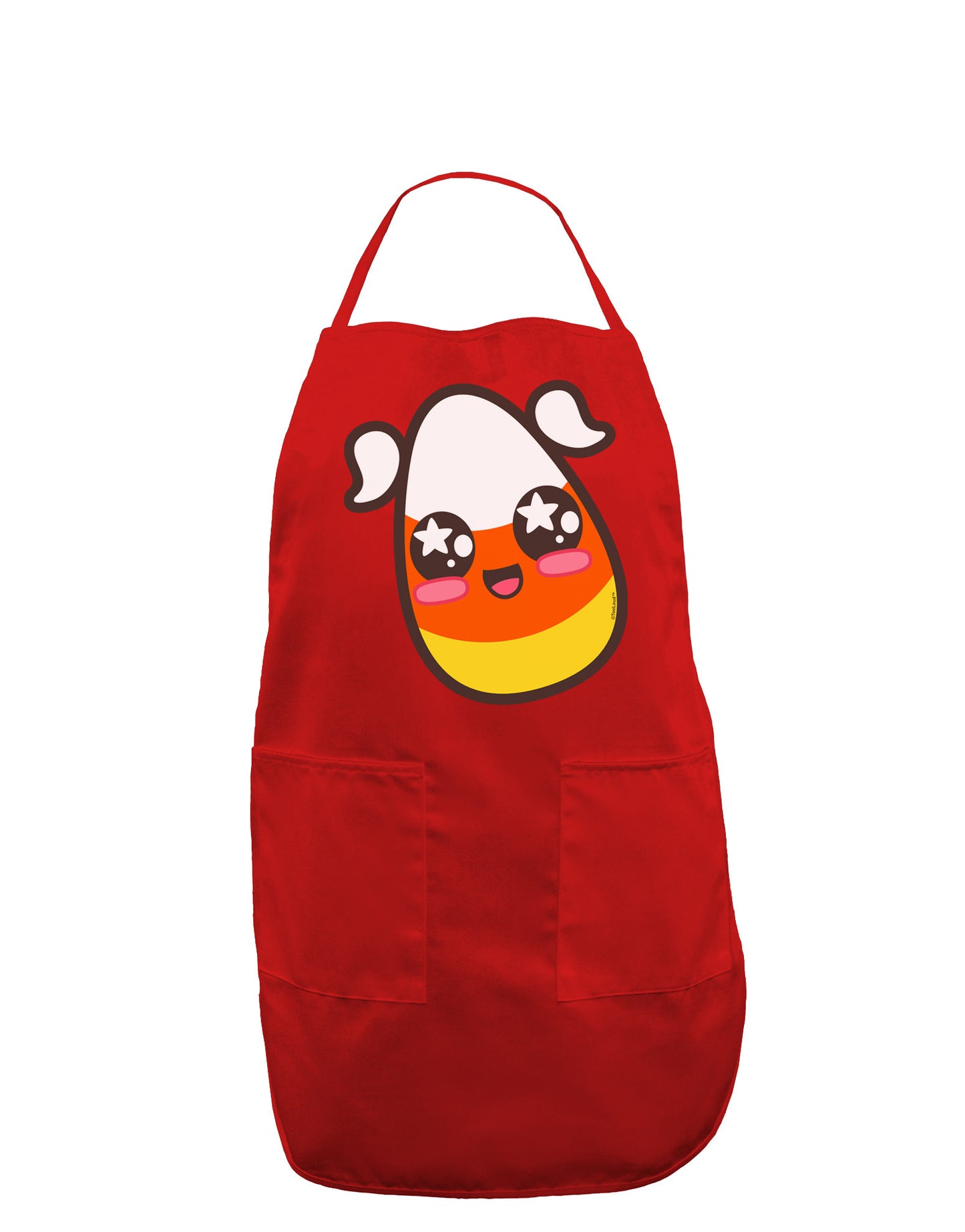 Cute Girl Child Candy Corn Family Halloween Dark Adult Apron-Bib Apron-TooLoud-Red-One-Size-Davson Sales
