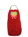 Easter Eggs With Bow Dark Adult Apron by TooLoud-Bib Apron-TooLoud-Red-One-Size-Davson Sales