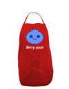 Blueberry - Berry Good Dark Adult Apron-Bib Apron-TooLoud-Red-One-Size-Davson Sales