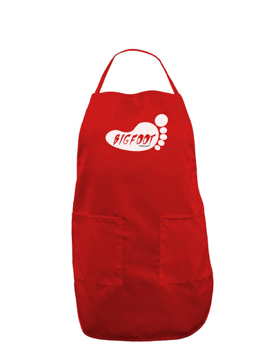 Bigfoot Dark Adult Apron by TooLoud-Bib Apron-TooLoud-Red-One-Size-Davson Sales