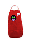 Cute Owl Halloween Hoo Dark Adult Apron-Bib Apron-TooLoud-Red-One-Size-Davson Sales