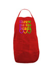 Throw Me The Beads - Mardi Gras Dark Adult Apron by TooLoud-Bib Apron-TooLoud-Red-One-Size-Davson Sales