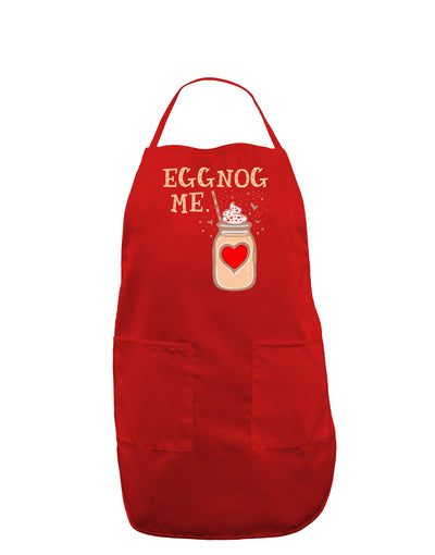 Eggnog Me Adult Apron-Bib Apron-TooLoud-Red-One-Size-Davson Sales