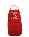 Hecho en Mexico Design - Mexican Flag Dark Adult Apron by TooLoud-Bib Apron-TooLoud-Red-One-Size-Davson Sales