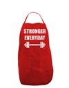 Stronger Everyday Gym Workout Dark Adult Apron-Bib Apron-TooLoud-Red-One-Size-Davson Sales