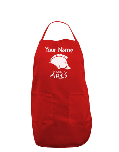 Personalized Cabin 5 Ares Dark Adult Apron by-Bib Apron-TooLoud-Red-One-Size-Davson Sales