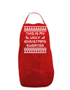 This Is My Ugly Christmas Sweater Dark Adult Apron-Bib Apron-TooLoud-Red-One-Size-Davson Sales