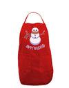 Snowman - Happy Holidays Dark Adult Apron-Bib Apron-TooLoud-Red-One-Size-Davson Sales