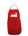 Seattle Skyline with Space Needle Dark Adult Apron by TooLoud-Bib Apron-TooLoud-Red-One-Size-Davson Sales