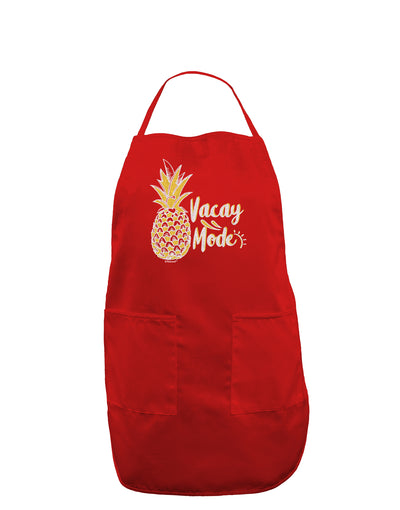 Vacay Mode Pinapple Dark Dark Adult Apron-Bib Apron-TooLoud-Red-One-Size-Davson Sales