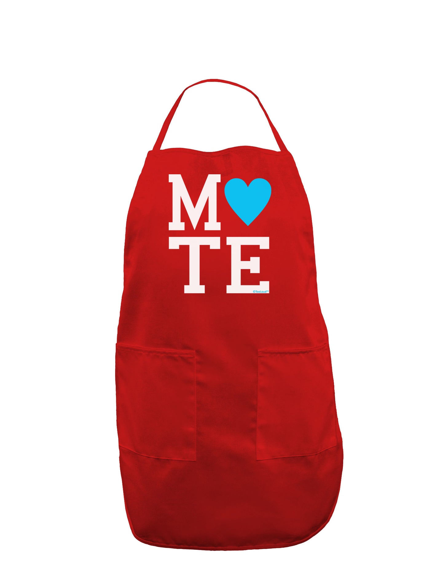 Matching Soulmate Design - Mate - Blue Dark Adult Apron by TooLoud-Bib Apron-TooLoud-Red-One-Size-Davson Sales