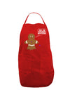 Not My Gumdrop Buttons Gingerbread Man Christmas Dark Adult Apron-Bib Apron-TooLoud-Red-One-Size-Davson Sales