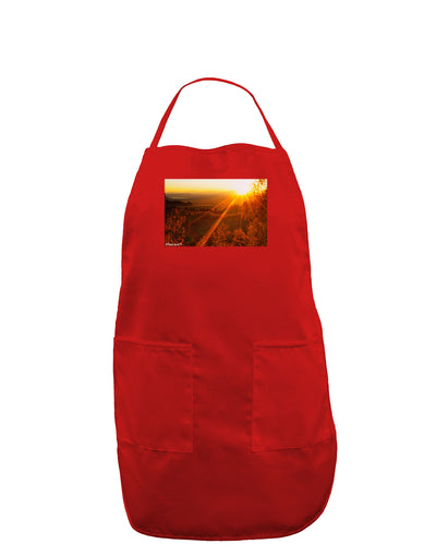 Colorado Sunset Dark Adult Apron-Bib Apron-TooLoud-Red-One-Size-Davson Sales