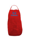 I Egg Cross Easter - Blue Glitter Dark Adult Apron by TooLoud-Bib Apron-TooLoud-Red-One-Size-Davson Sales
