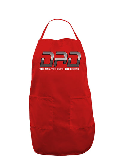 DAD Man Myth Legend Dark Adult Apron-Bib Apron-TooLoud-Red-One-Size-Davson Sales