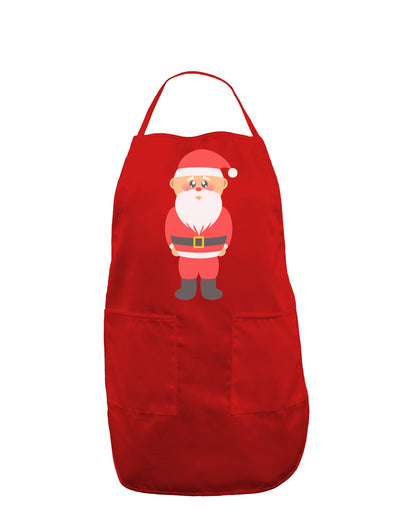 Cute Santa Claus Christmas Dark Adult Apron-Bib Apron-TooLoud-Red-One-Size-Davson Sales