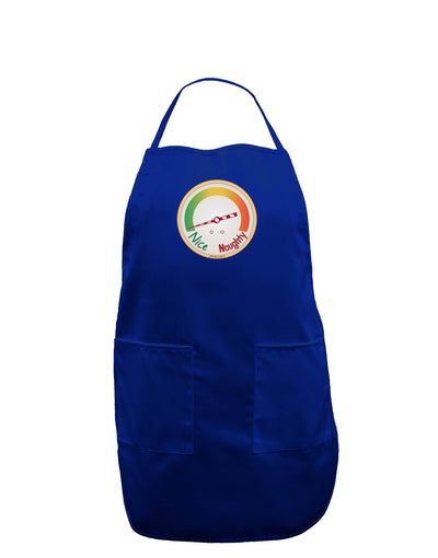 Naughty or Nice Meter Nice Dark Adult Apron-Bib Apron-TooLoud-Royal Blue-One-Size-Davson Sales