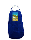 Colorado Tree Watercolor Dark Adult Apron-Bib Apron-TooLoud-Royal Blue-One-Size-Davson Sales