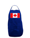 Canadian Flag Maple Leaf Colors Dark Adult Apron-Bib Apron-TooLoud-Royal Blue-One-Size-Davson Sales