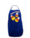 Cute Kawaii Candy Corn Halloween Dark Adult Apron-Bib Apron-TooLoud-Royal Blue-One-Size-Davson Sales