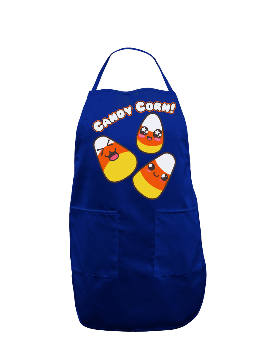 Cute Kawaii Candy Corn Halloween Dark Adult Apron-Bib Apron-TooLoud-Black-One-Size-Davson Sales