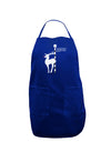 Rudolf the Ratchet Reindeer Dark Adult Apron-Bib Apron-TooLoud-Royal Blue-One-Size-Davson Sales