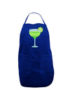 Green Margarita with Lime - Cinco de Mayo Dark Adult Apron by TooLoud-Bib Apron-TooLoud-Royal Blue-One-Size-Davson Sales