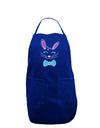 Happy Easter Bunny Face Adult Apron-Bib Apron-TooLoud-Royal Blue-One-Size-Davson Sales