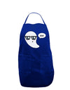 Cute Nerd Ghost Boo Halloween Dark Adult Apron-Bib Apron-TooLoud-Royal Blue-One-Size-Davson Sales