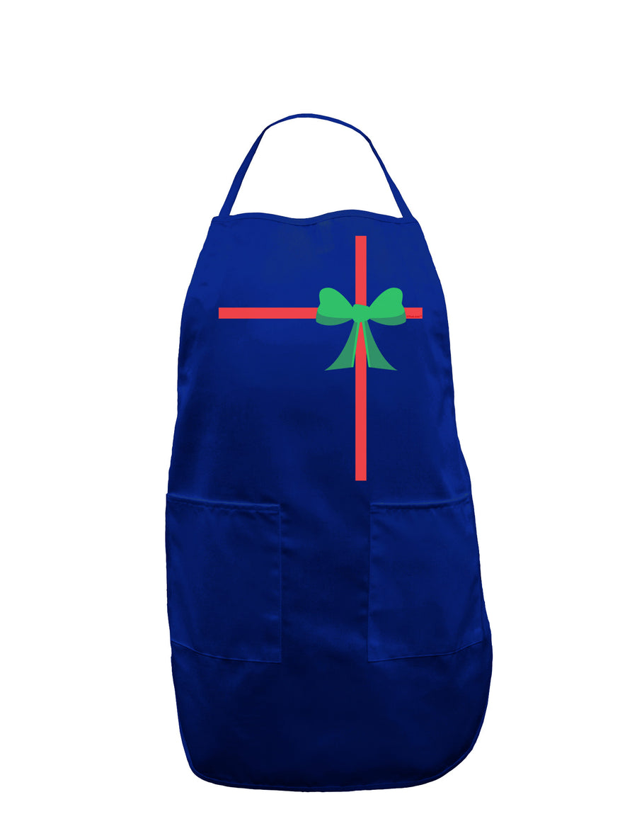 Christmas Present Gift Dark Adult Apron-Bib Apron-TooLoud-Black-One-Size-Davson Sales