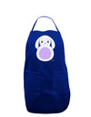 Cute Bunny with Floppy Ears - Purple Dark Adult Apron by TooLoud-Bib Apron-TooLoud-Royal Blue-One-Size-Davson Sales