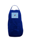 Soaring Peregrine Dark Adult Apron-Bib Apron-TooLoud-Royal Blue-One-Size-Davson Sales