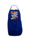 GPA 4 - Grade Point Average Dark Adult Apron-Bib Apron-TooLoud-Royal Blue-One-Size-Davson Sales