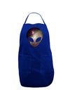 Extraterrestrial Face - Space #2 Dark Adult Apron by TooLoud-Bib Apron-TooLoud-Royal Blue-One-Size-Davson Sales