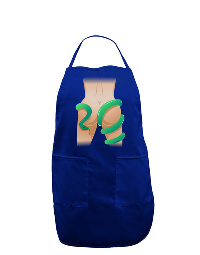 Lady Anaconda Design Medium Dark Adult Apron-Bib Apron-TooLoud-Royal Blue-One-Size-Davson Sales