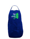 He's My Lucky Charm - Left Dark Adult Apron-Bib Apron-TooLoud-Royal Blue-One-Size-Davson Sales